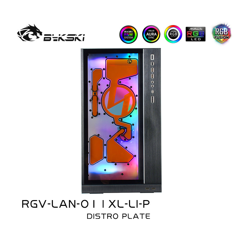 Bykski - Lian Li Dynamic XL Front Distro Plate RBW (RGV-LAN-O11XL-LI-P)