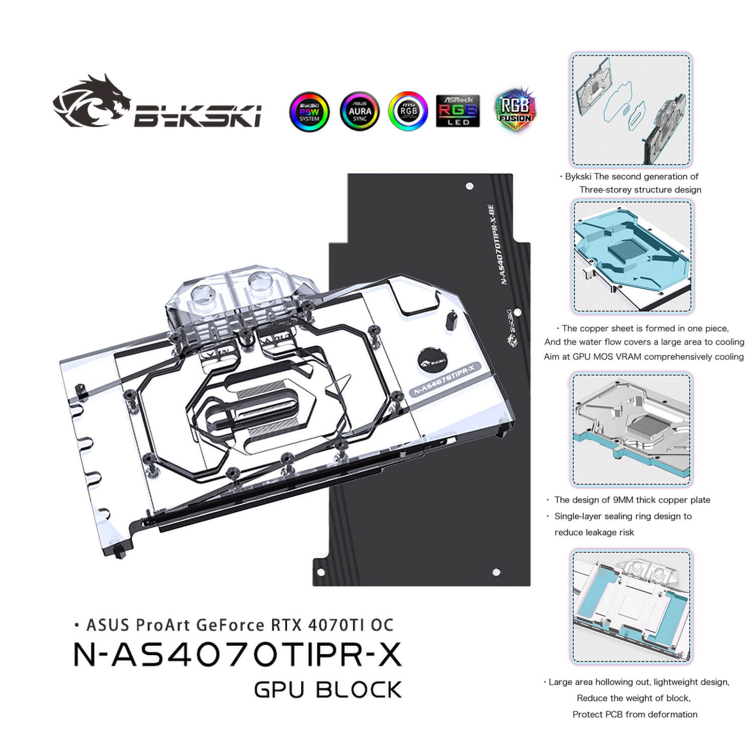 Asus ProArt GeForce RTX 4070TI OC  (incl. Backplate)