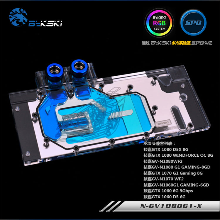 GPU Fullcover Gigabyte 1080/70/60 Windforce/G1